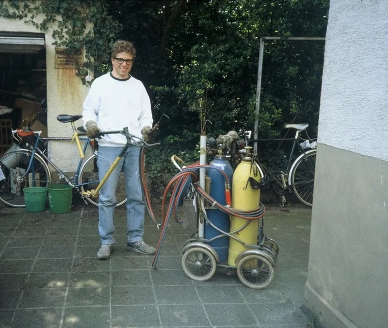 Markus und Heiko vor der Garage - 2 Markus und Heiko vor der Garage - 2